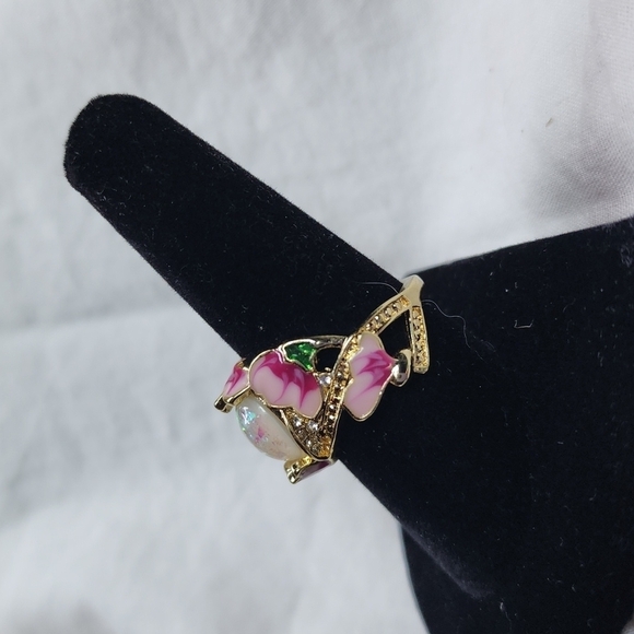 FLORAL OPAL RING - Picture 3 of 4